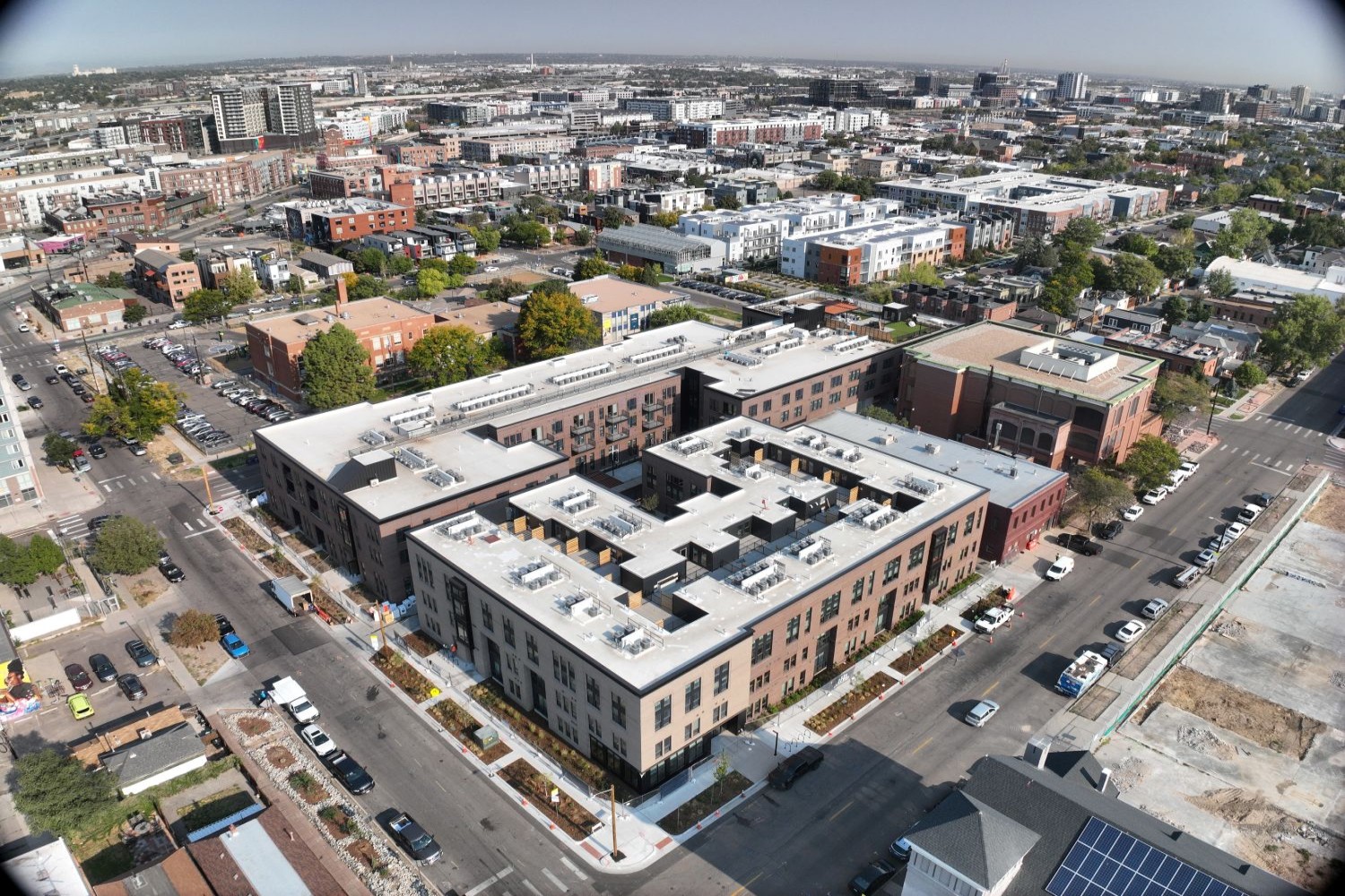 The Landing at Greyhound Park Apartments - Ariel View